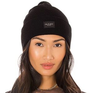 Rag & Bone Addison Beanie in black NWOT